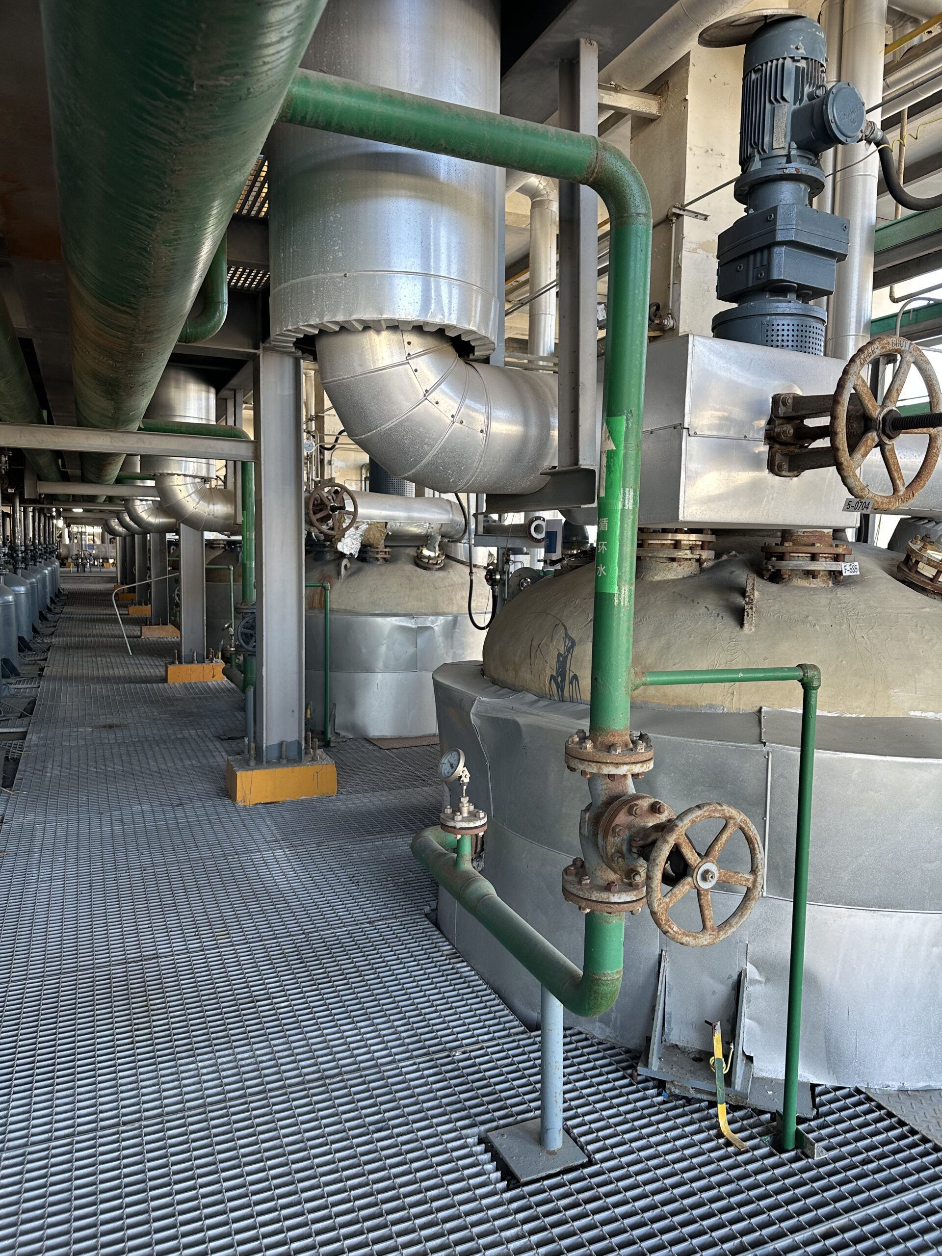 Ten 10,000-liter reactors